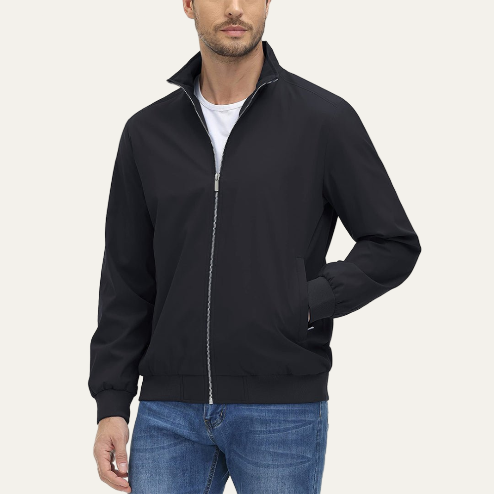 VogeLuxe | Men’s Relaxed Minimalist Harrington Jacket