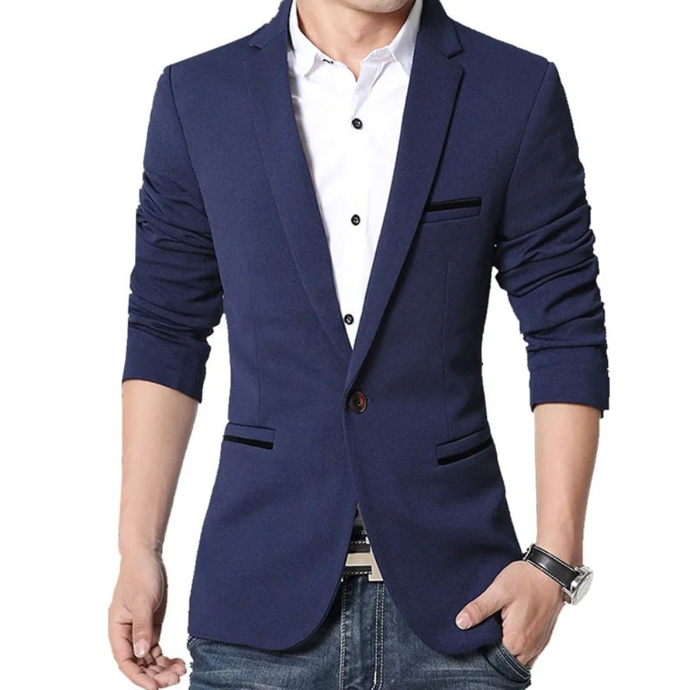 Stylish Men's Single Button Slim Fit Blazer