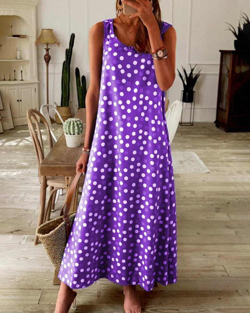 Lightweight Floral Long Summer Dress for Women