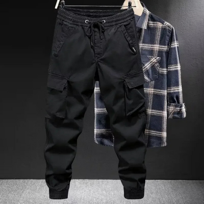 Relaxed Fit Mens Casual Cargo Trousers