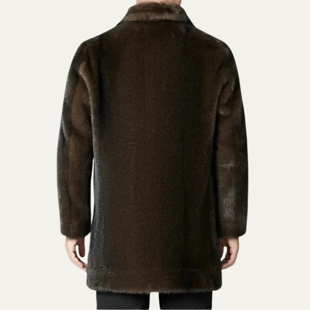 VogeLuxe | Men’s Luxurious Faux Fur Coat