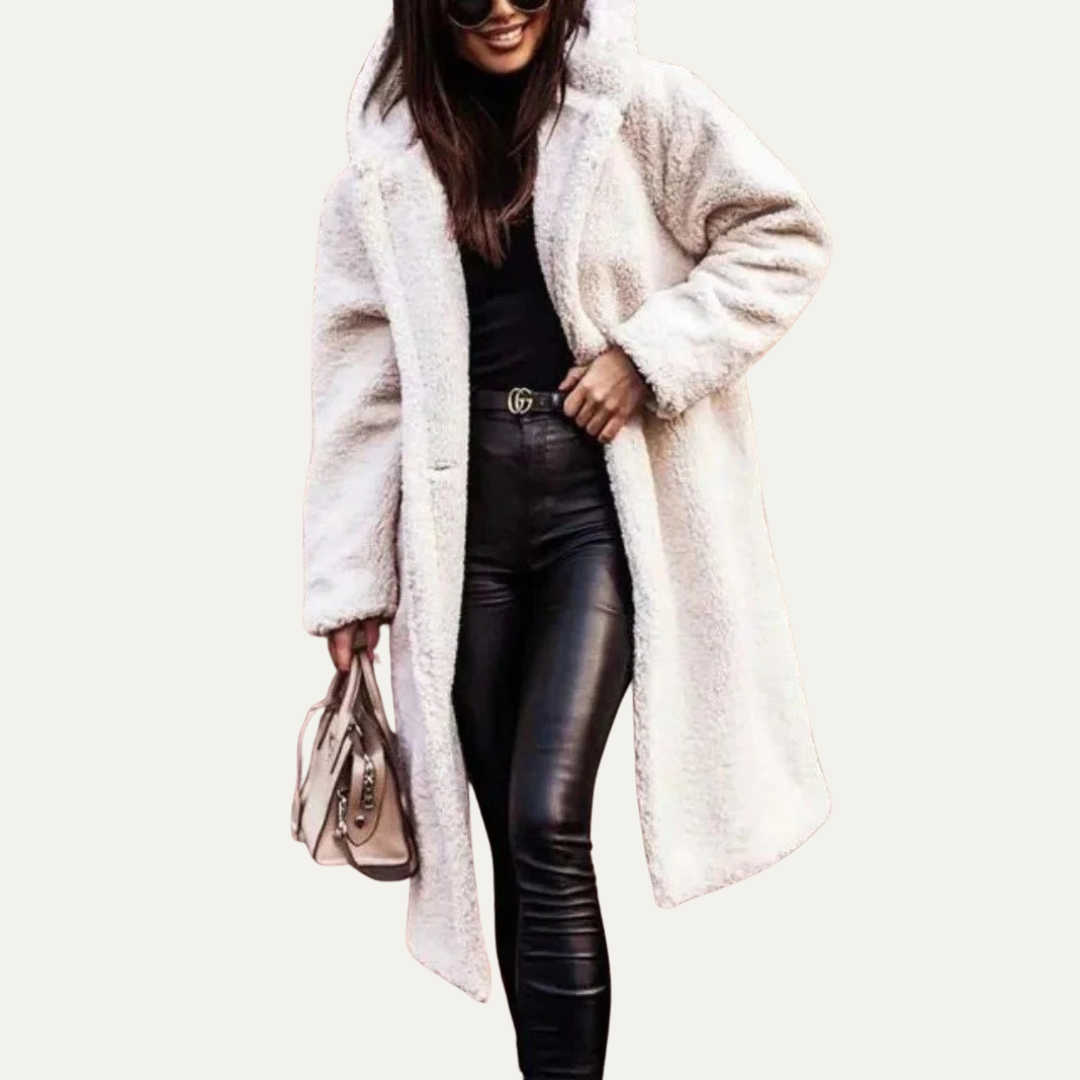 VogeLuxe | Women’s Oversized Long Teddy Coat
