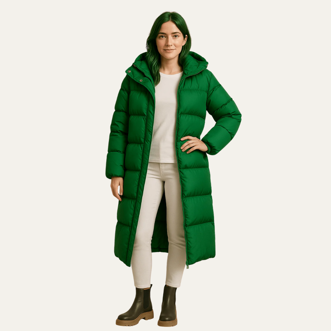 VogeLuxe | Women’s Oversized Maxi-Length Puffer Coat
