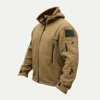 VogeLuxe | Men’s Tactical Full-Zip Fleece Hoodie