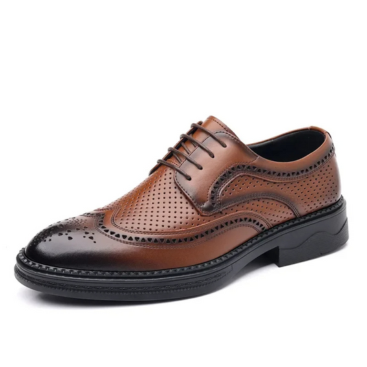 Classic Men's Vegan Leather Lace Up Dress Shoes - VogeLuxe