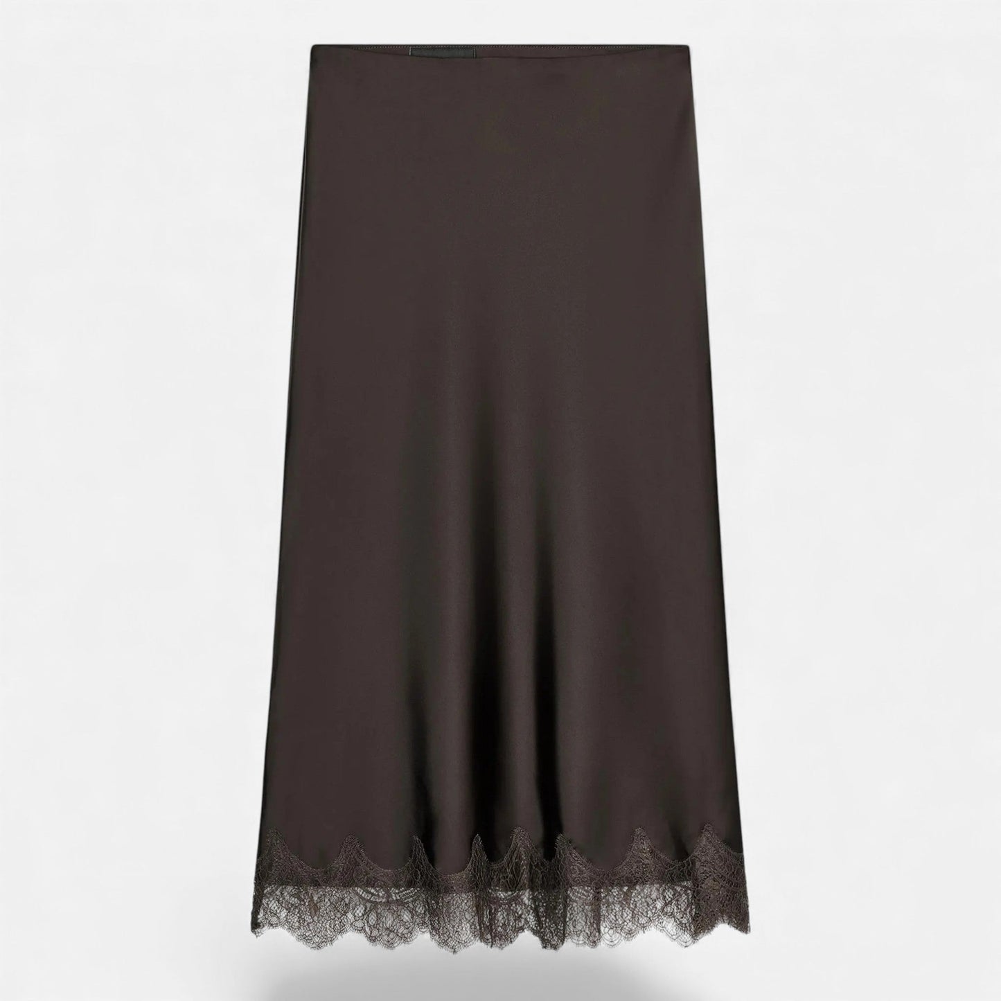 Luxury Satin Midi Skirt for Women - VogeLuxe