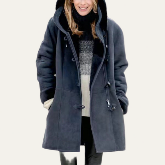 VogeLuxe | Women’s Warm Furry Lapel Button Jacket