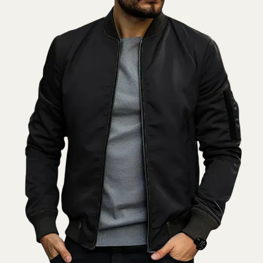VogeLuxe | Men’s Classic Flight Style Bomber Jacket