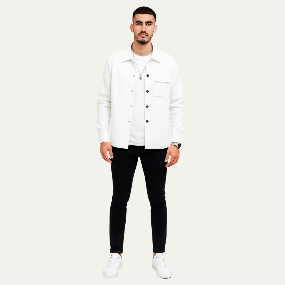 VogeLuxe | Men’s Textured Quilted Shacket
