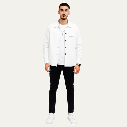 VogeLuxe | Men’s Textured Quilted Shacket
