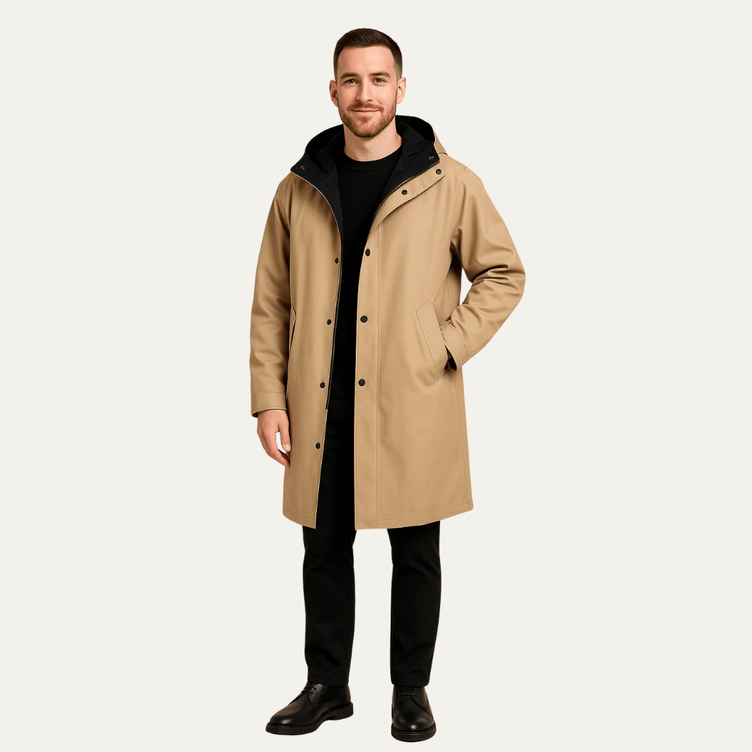 VogeLuxe | Men’s Minimalist Weather Ready-Parka