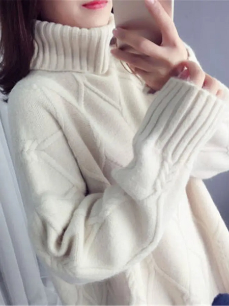 Cozy Oversized Winter Knit Sweater for Women