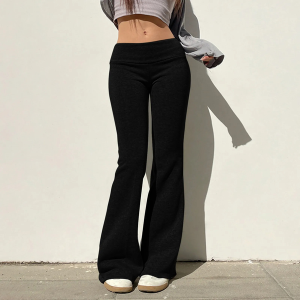 Fashionable Women's Wide Leg Yoga Pants - VogeLuxe