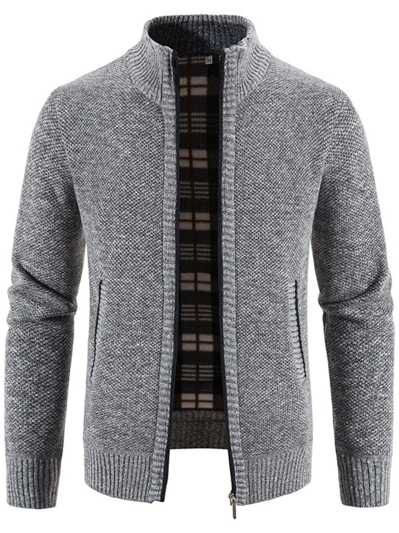 Big and Tall Mens Zipper Sweater - VogeLuxe
