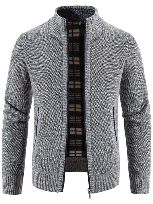 Big and Tall Mens Zipper Sweater - VogeLuxe