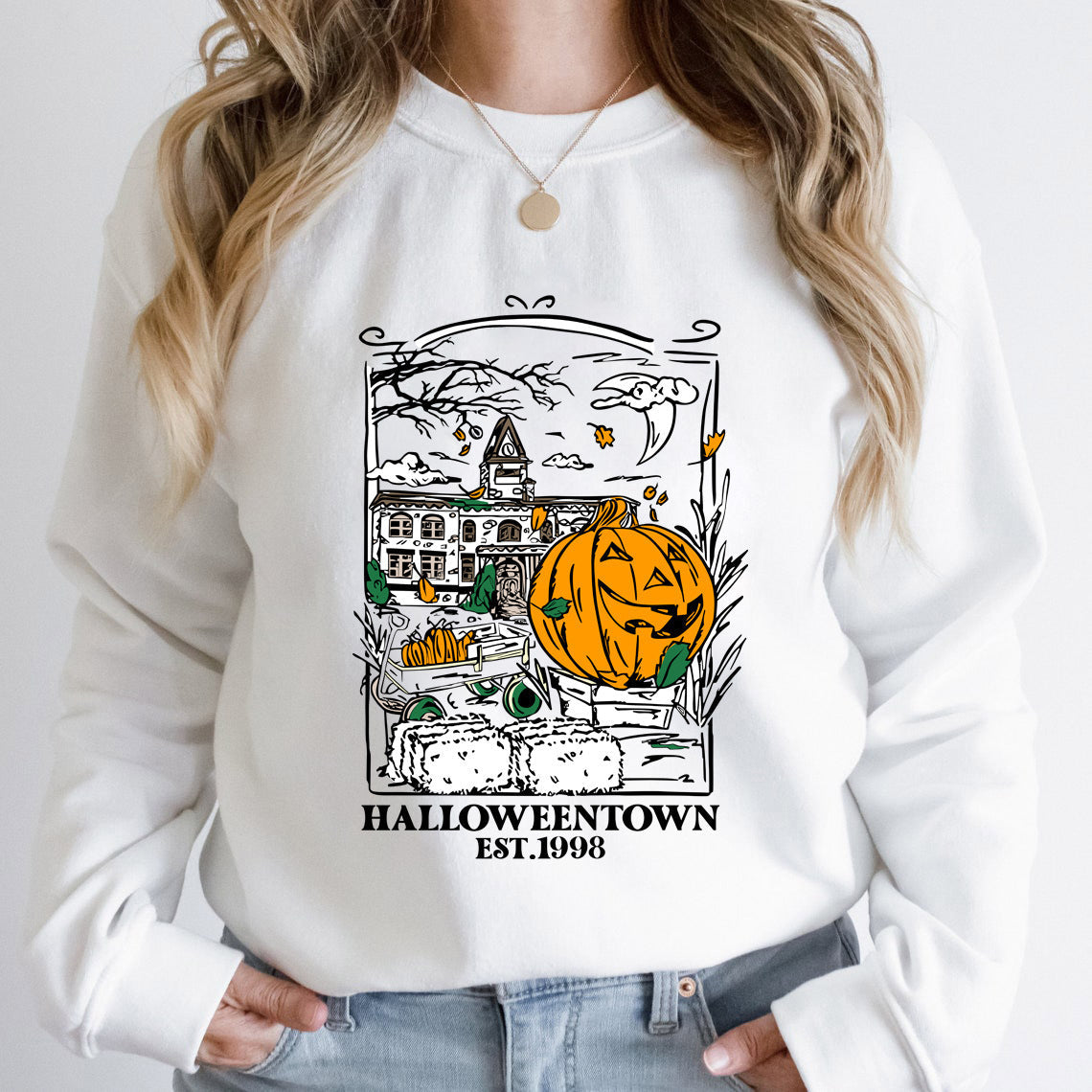 Spooky Halloween Women's Crew Neck Tee