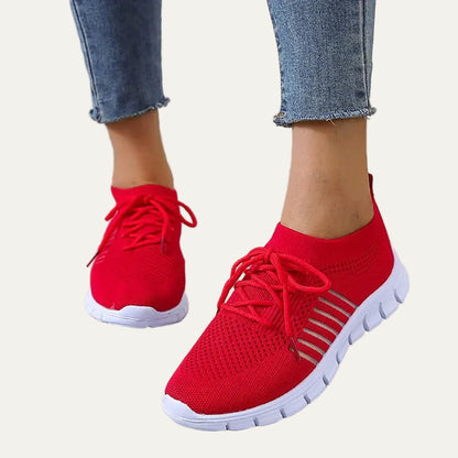 VogeLuxe | Women’s Rhinestone Accent Platform Casual Sneakers