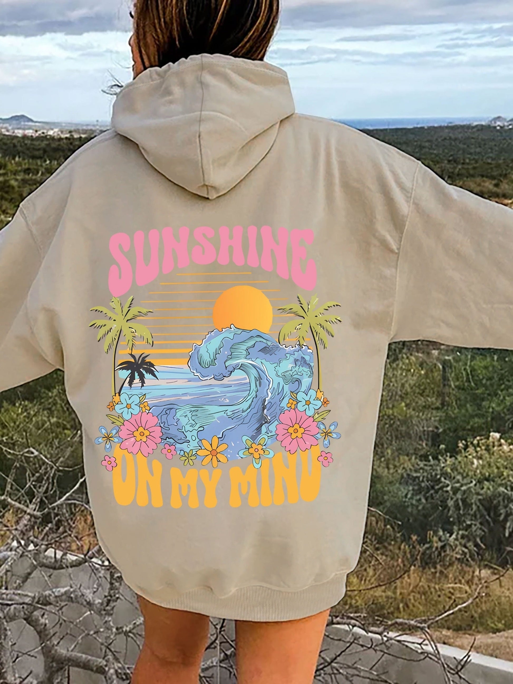 Cozy Women's Loose Fit Hoodie with Fun Design - BritishElegance