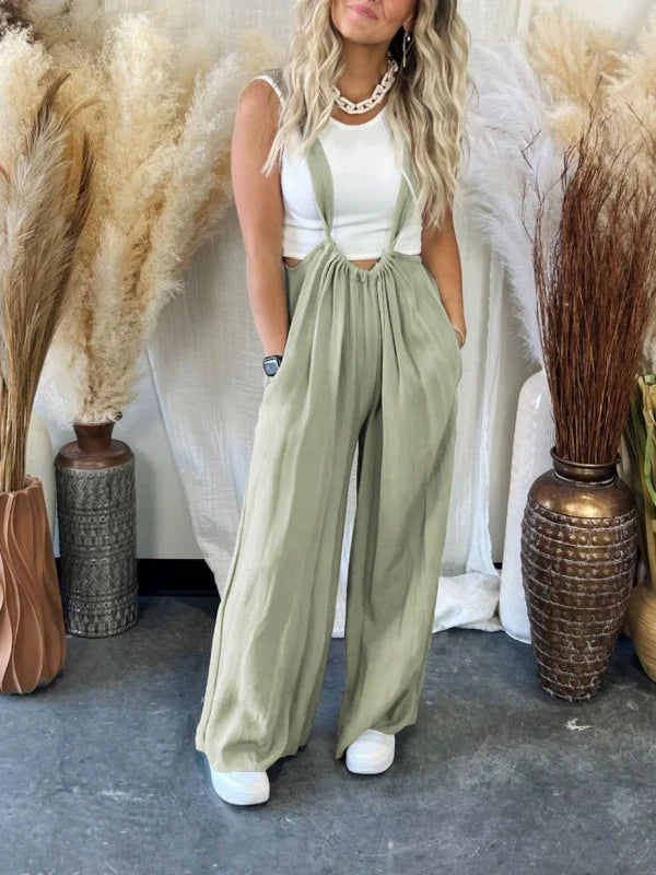 Comfortable Womens Sleeveless Summer Jumpsuit