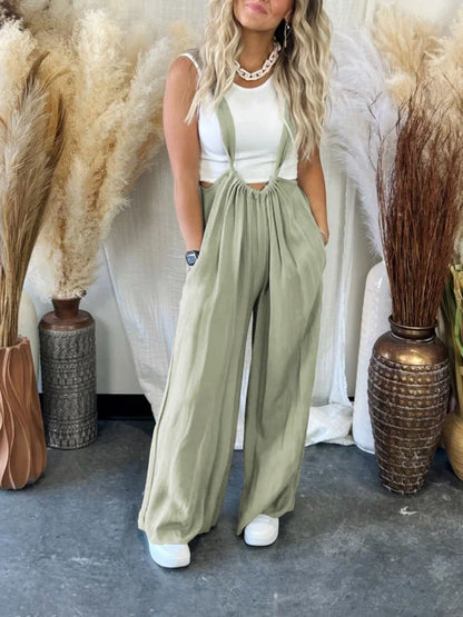 Comfortable Womens Sleeveless Summer Jumpsuit