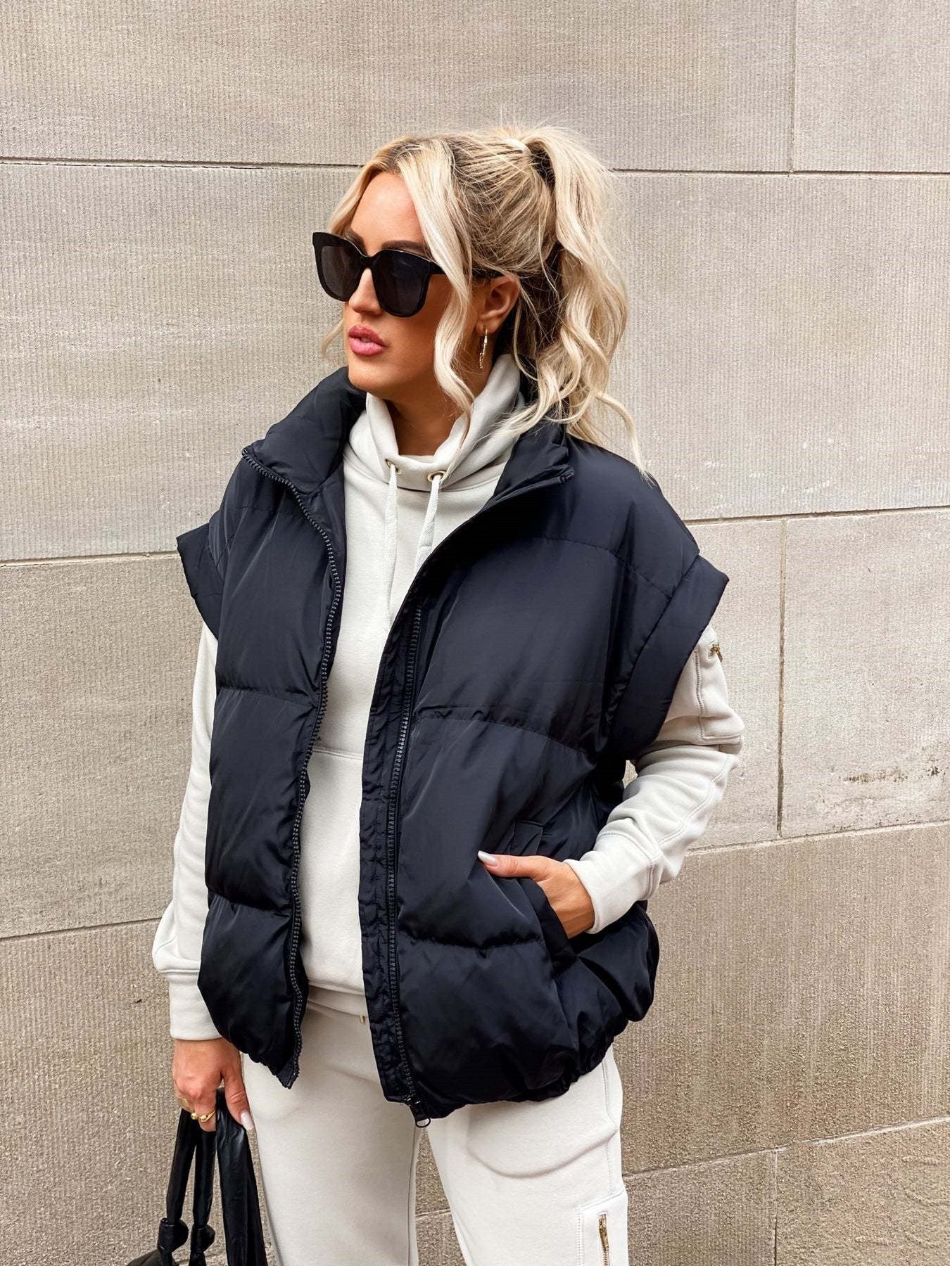 Stylish Women's Padded Sleeveless Gilet