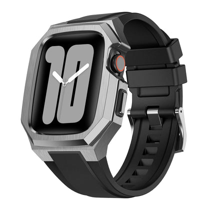 Durable Steel Case with Soft Strap for Apple Watch