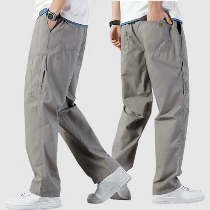 Versatile Men's Cargo Pants with Multiple Pockets