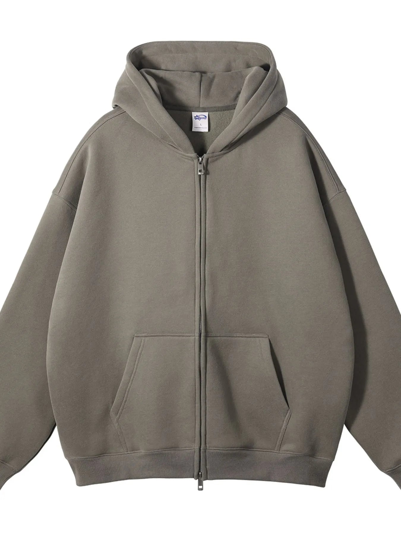 Warm Men's Zip Up Fleece Hooded Jacket