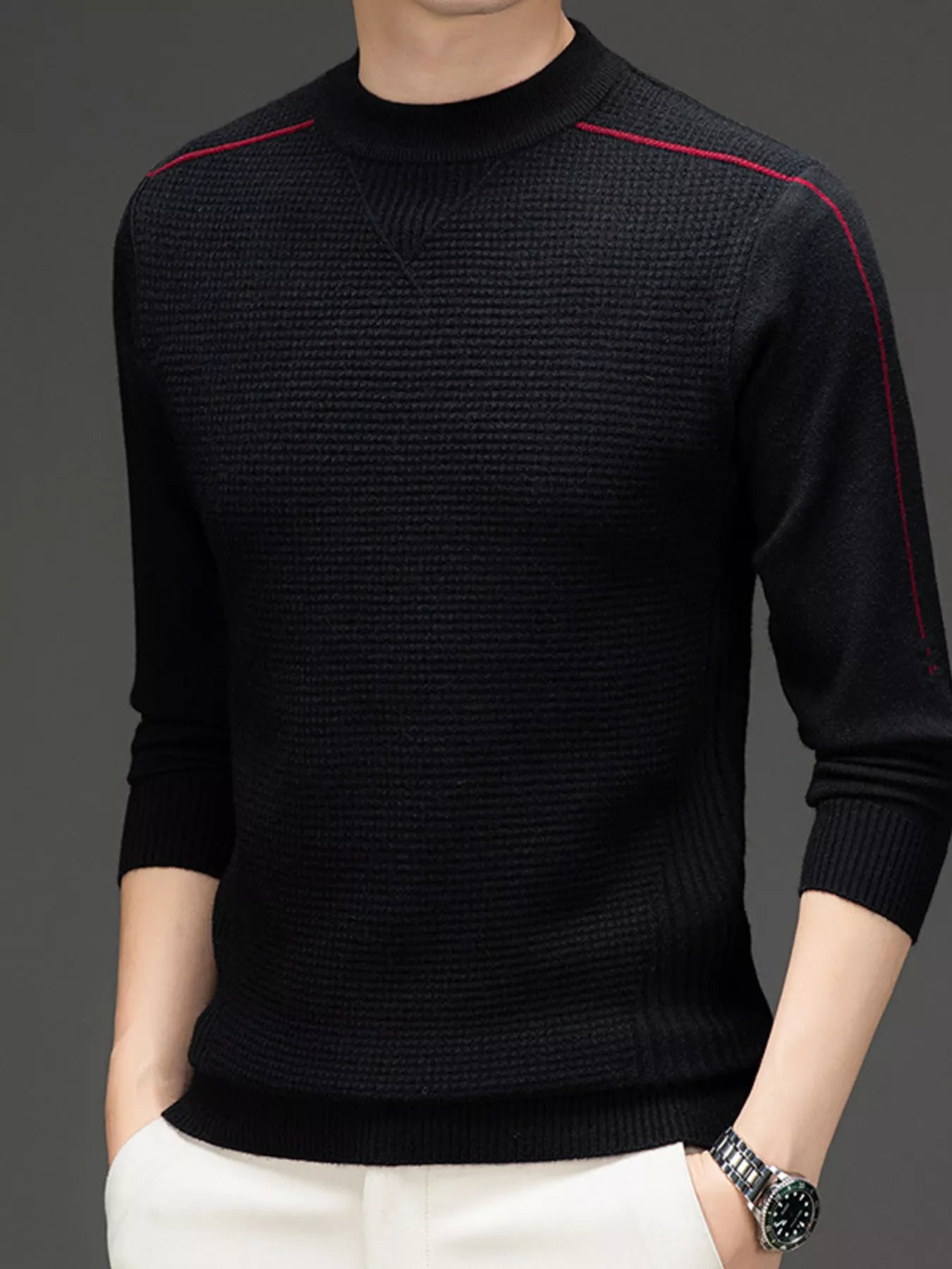 Big and Tall Crew Neck Sweater Top