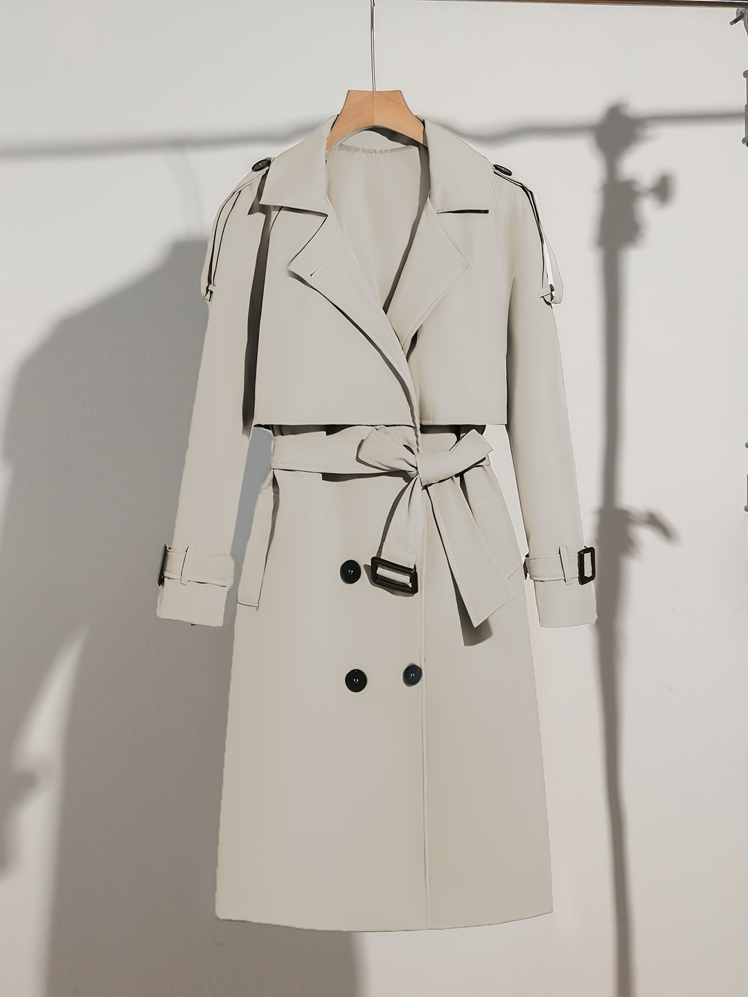 Stylish Waterproof Autumn Coat with Adjustable Straps - VogeLuxe