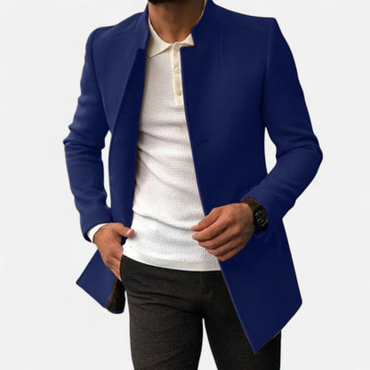 Slim Fit Men's Wool Classic Overcoat
