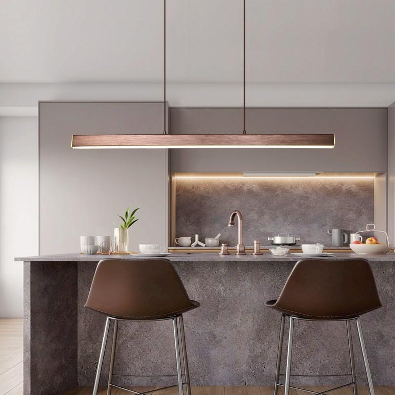 Contemporary Metal and Glass Dining Chandelier