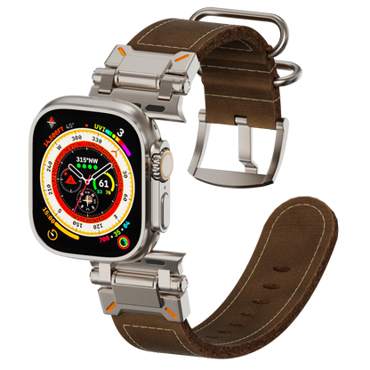 Rugged Leather Strap For Apple Watch - VogeLuxe