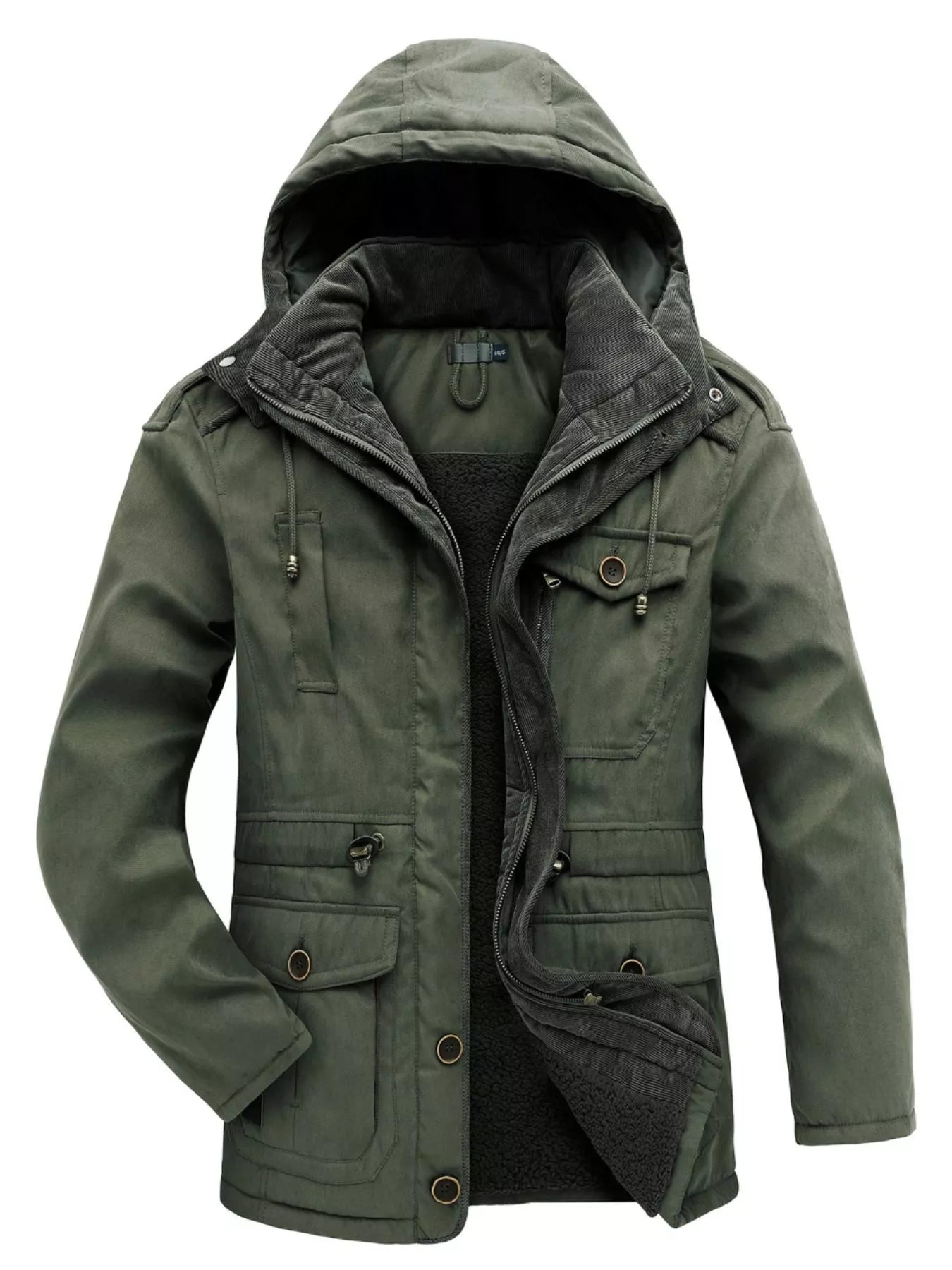 Warm Waterproof Men's Parka Coat - VogeLuxe