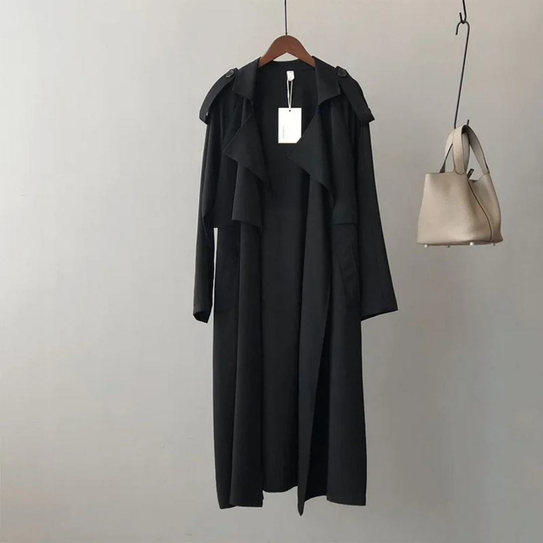 Relaxed Fit Waterfall Trench Coat