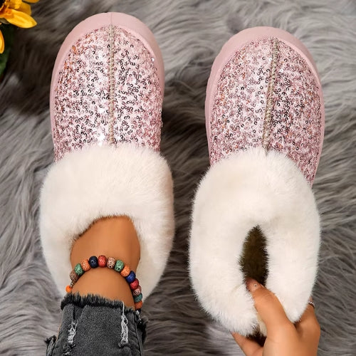 Soft Faux Fur Women's Slippers - Warm Cozy Shoes - VogeLuxe