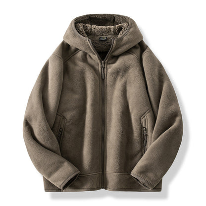 Warm Men's Winter Fleece Jacket Thick Coat