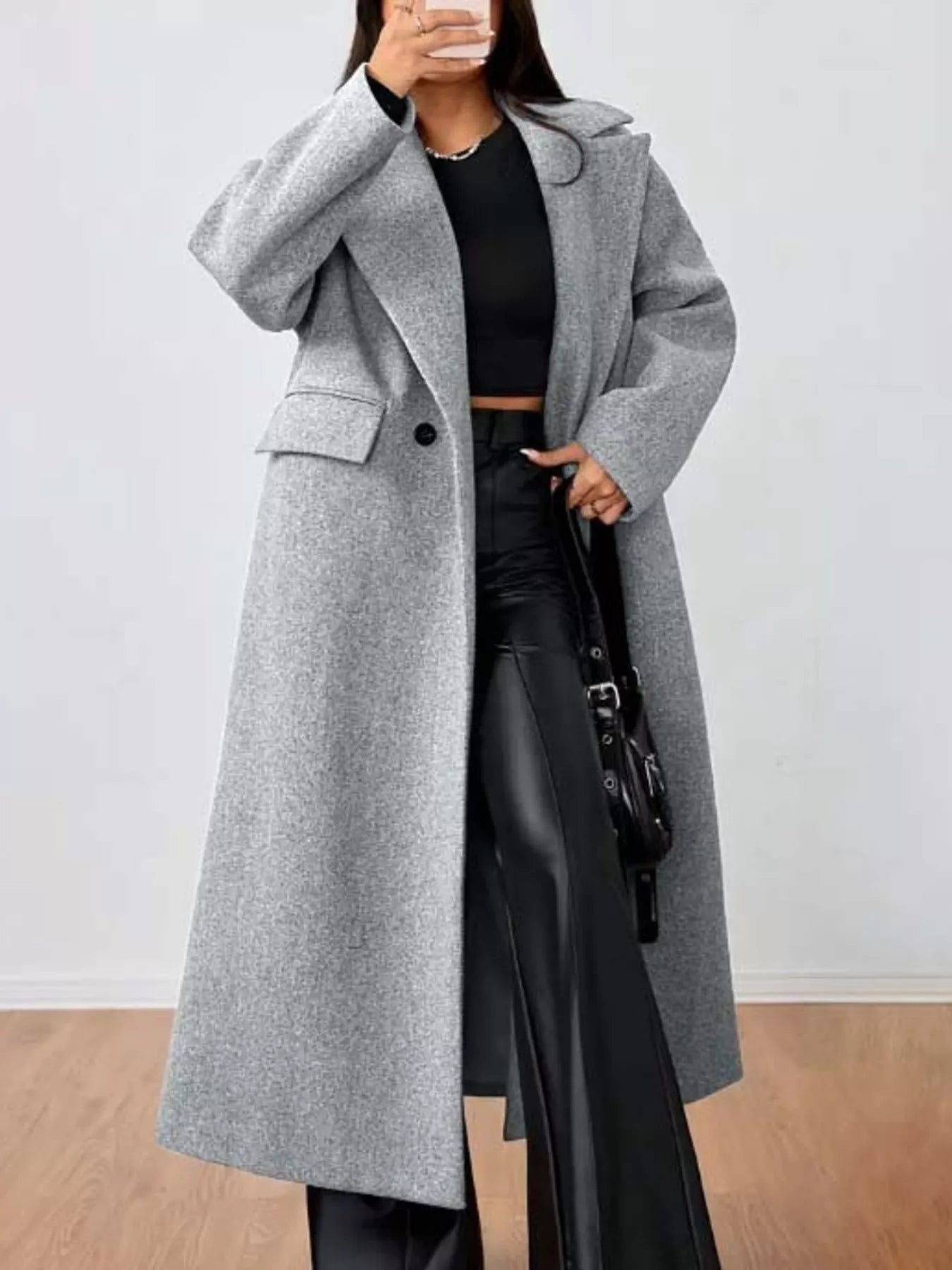 Relaxed Fit Women's Maxi Winter Coat - VogeLuxe