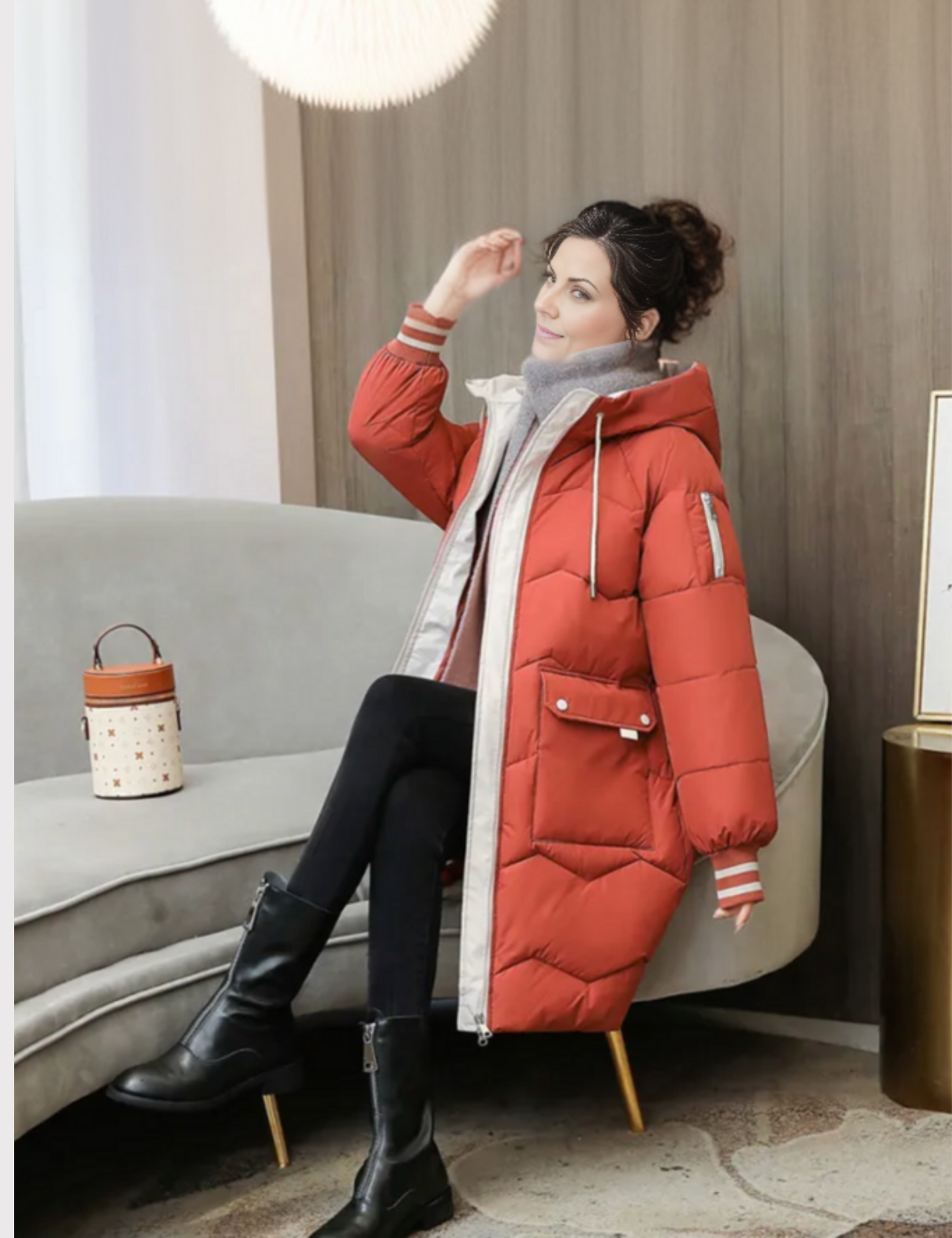 Warm Waterproof Women's Down Coat Jacket