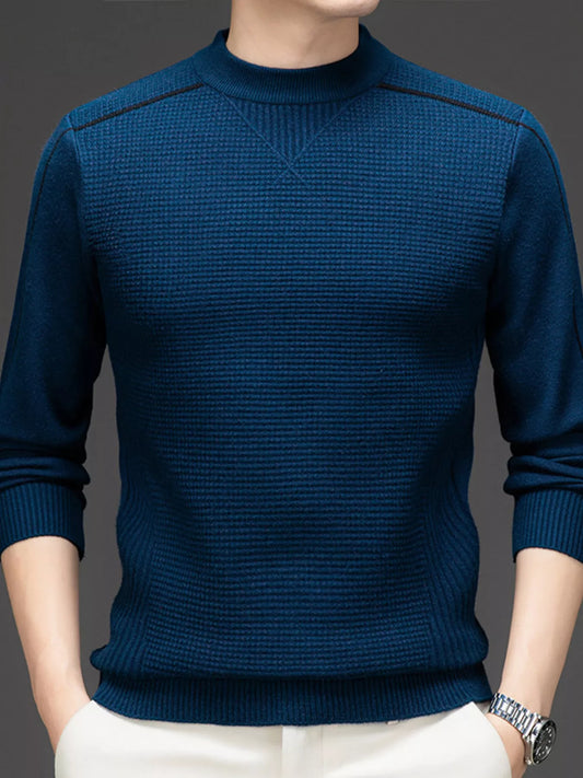 Big and Tall Crew Neck Sweater Top - VogeLuxe