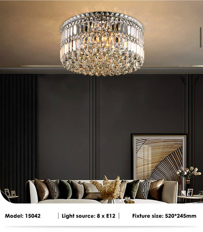 Green Crystal Pendant Chandelier