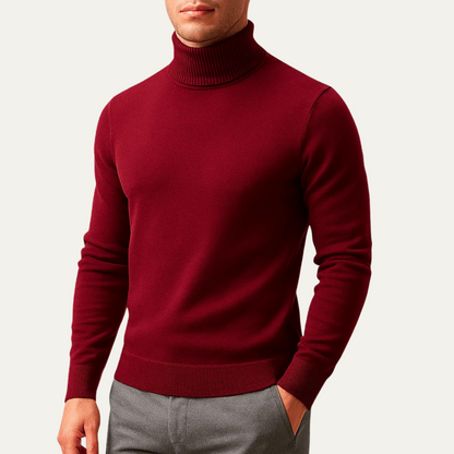 VogeLuxe | Men’s Fine Gauge Turtleneck Sweater