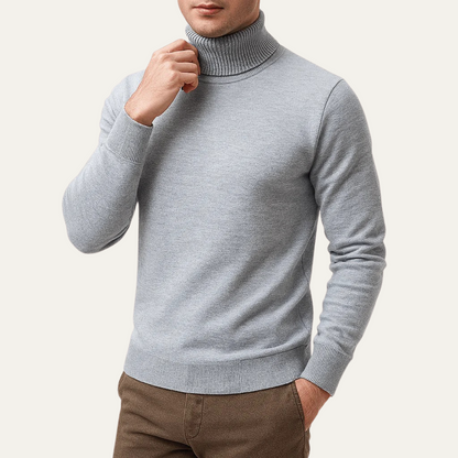 VogeLuxe | Men’s Fine Gauge Turtleneck Sweater