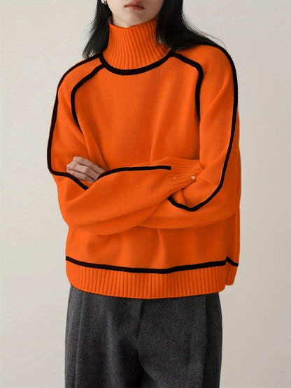 Cozy Warm Women's Long Sleeve Turtleneck Sweater