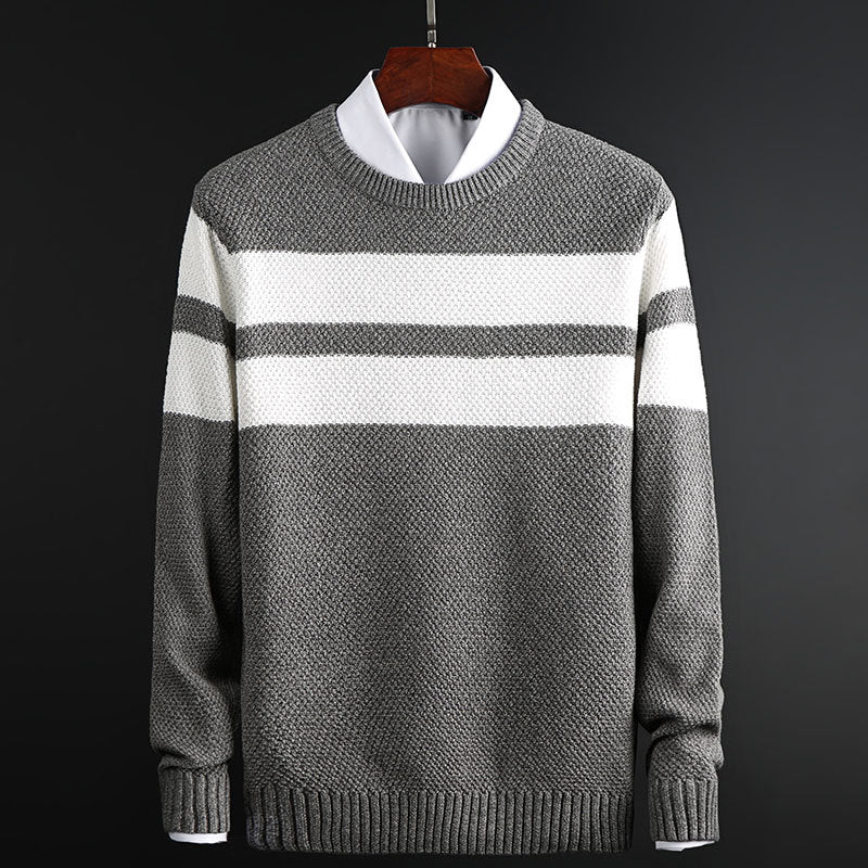 Classic Men's Horizontal Stripe Sweater