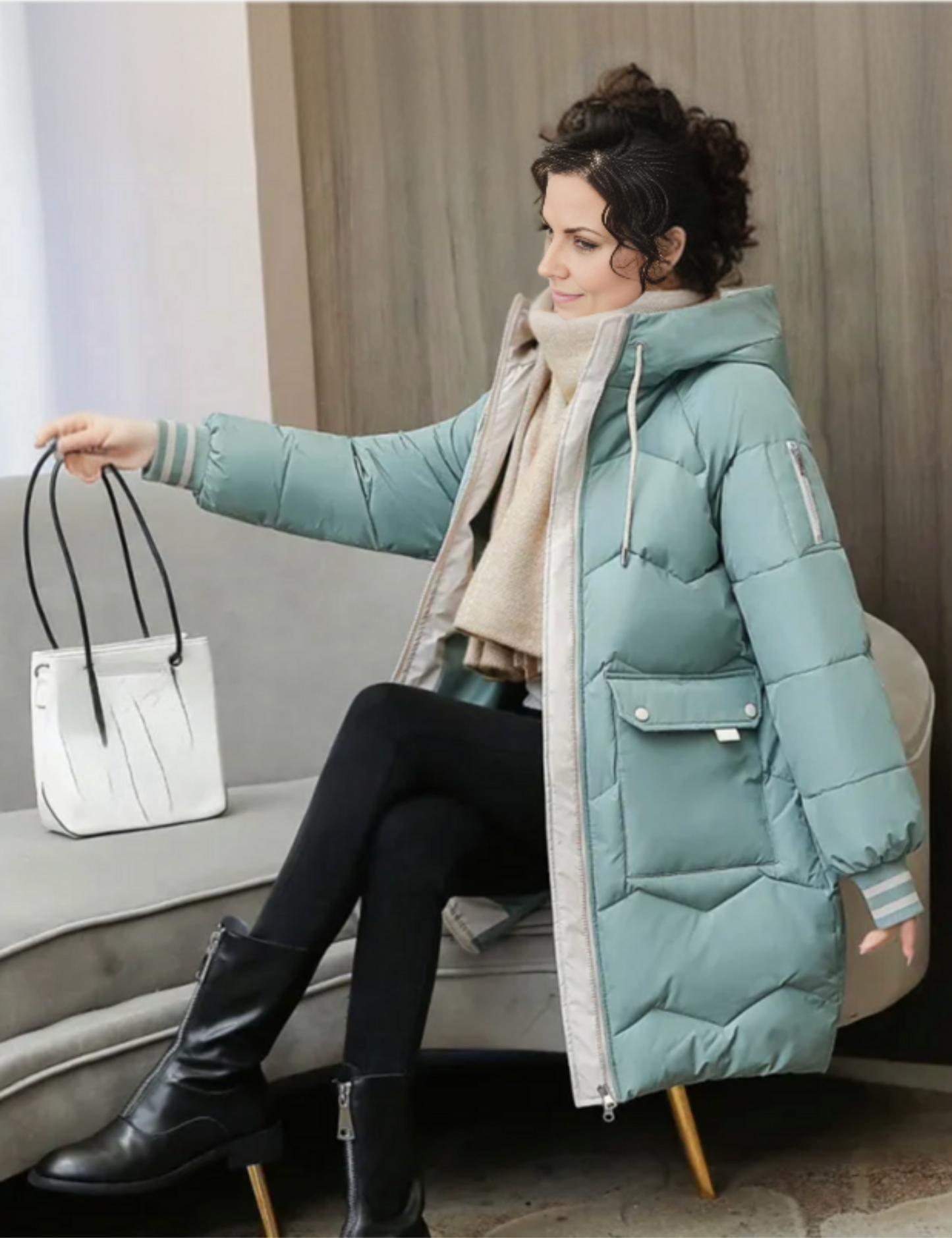 Warm Waterproof Women's Down Coat Jacket