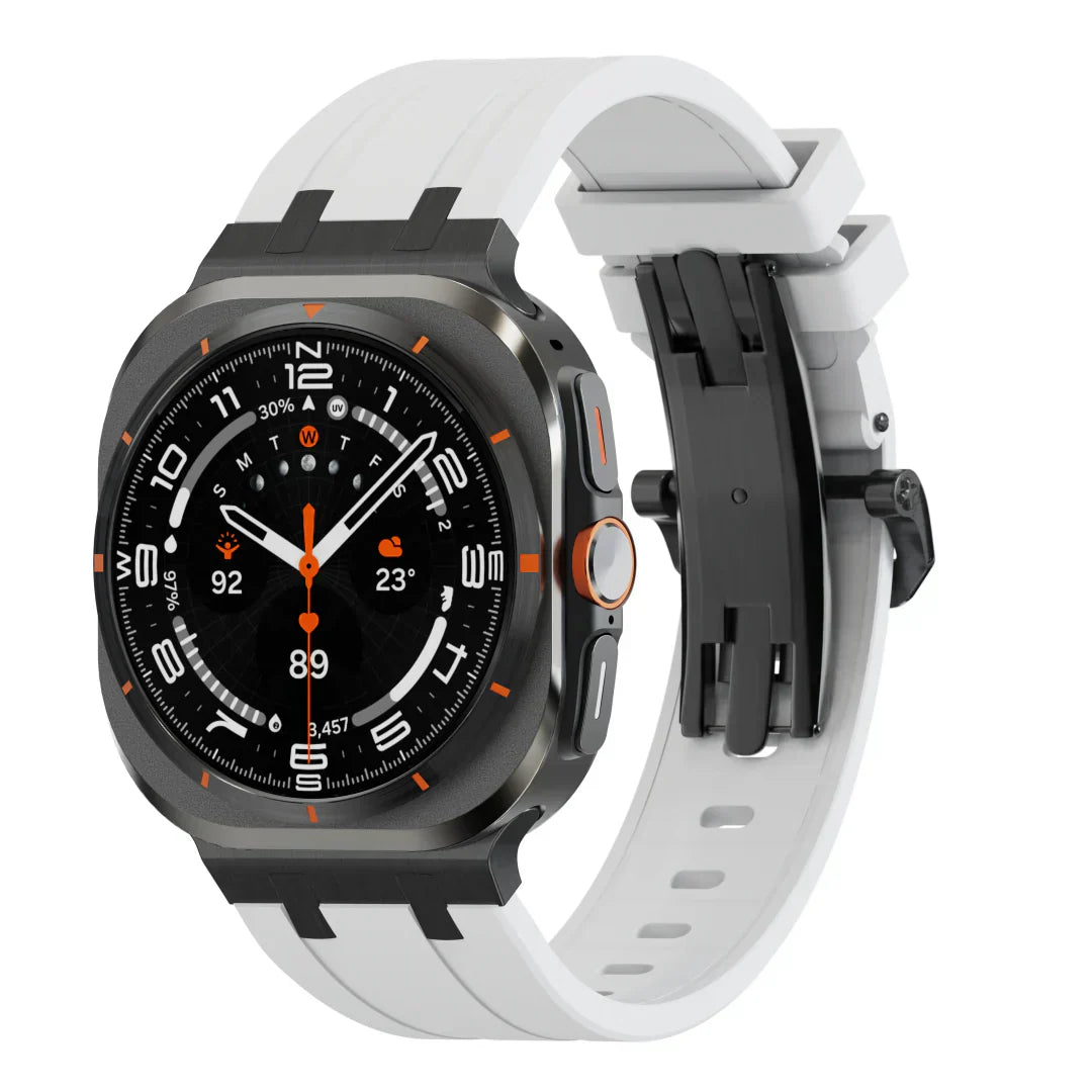 Stylish Butterfly Buckle Silicone Strap For Samsung Watch