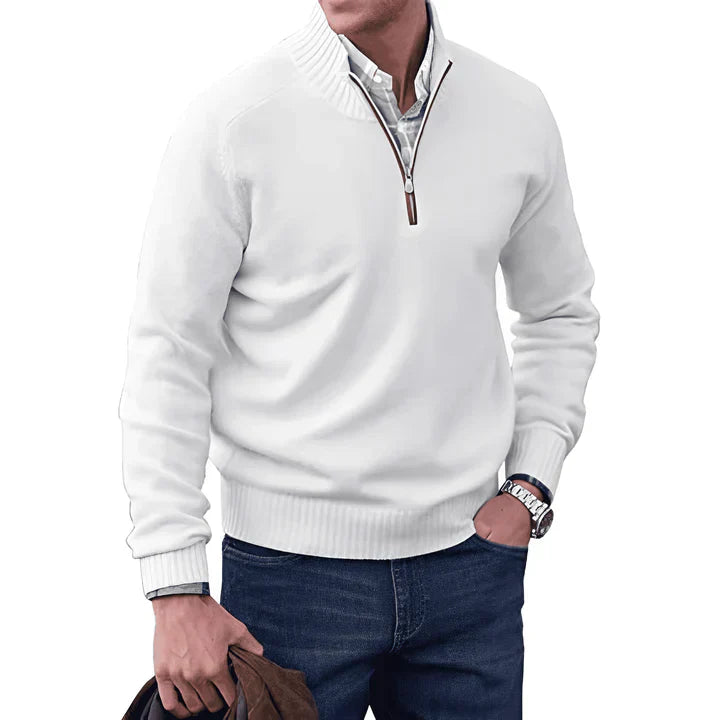Men's Lightweight Quarter Zip Sweater