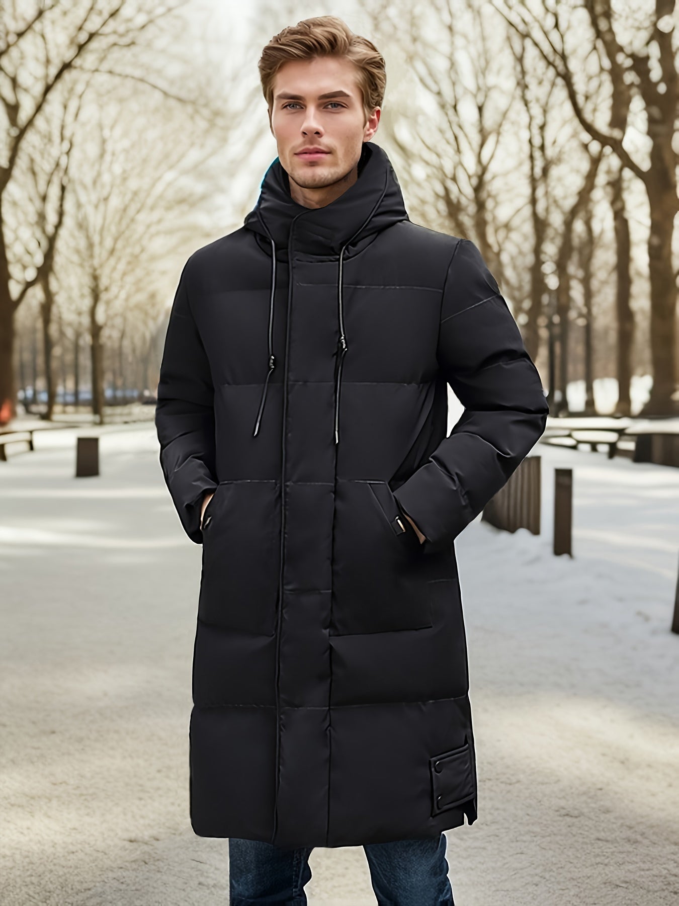 Comfortable Lightweight Men's Puffer Coat - VogeLuxe