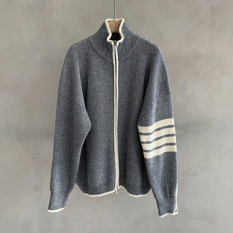 Men's Classic Stripe Crew Neck Sweater